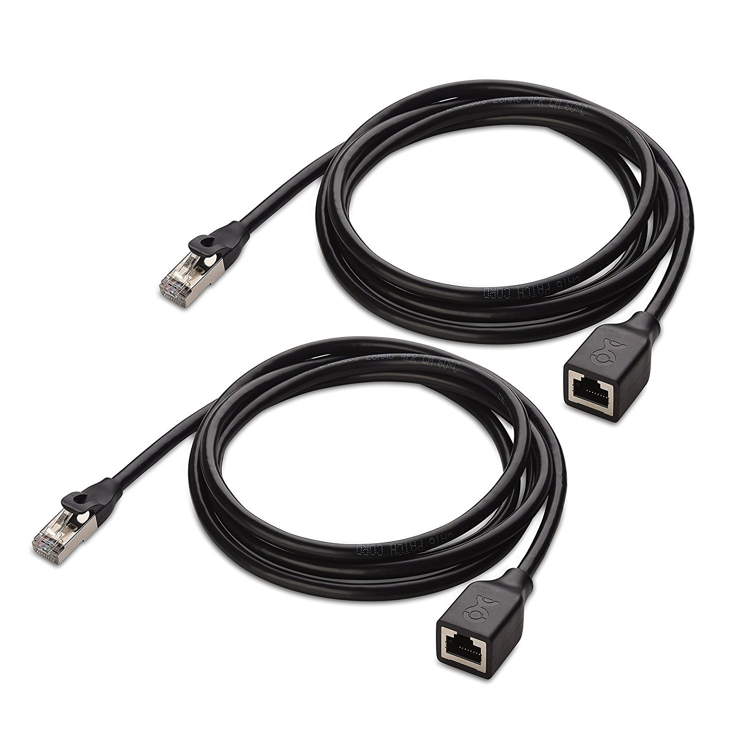 Cable Matters (2-Pk) Cat 6 Shielded Ethernet Extension Patch Cable 10 Feet (4D)