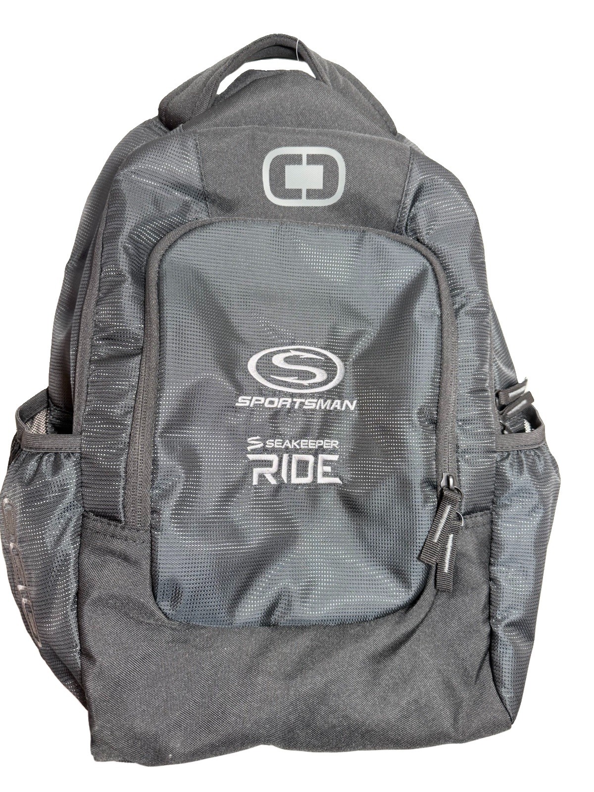 OGIO Backpack Black Gray Sportsman SeaKeeper Ride LOGO Laptop Travel Bag