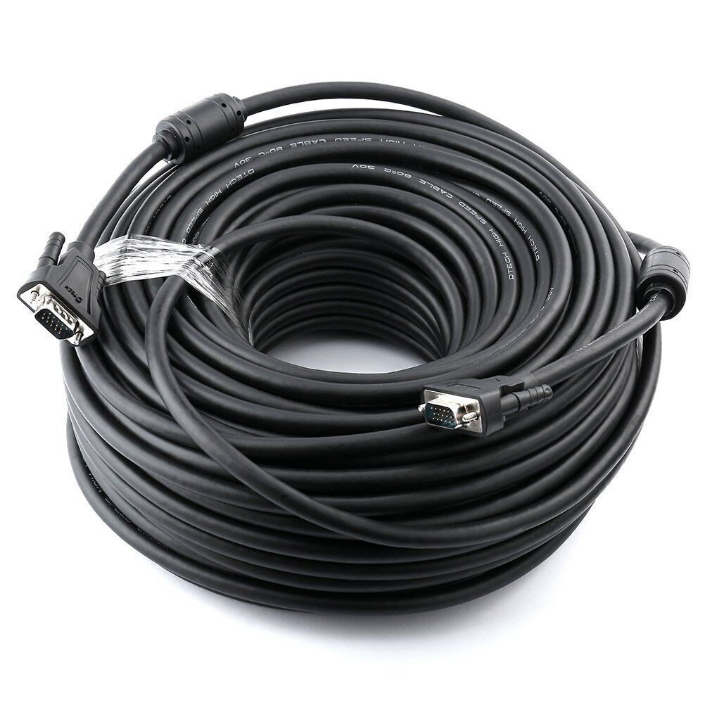 Heavy Duty 150 Feet Long VGA Cable Male to Male Computer Monitor Cord 1080p H...