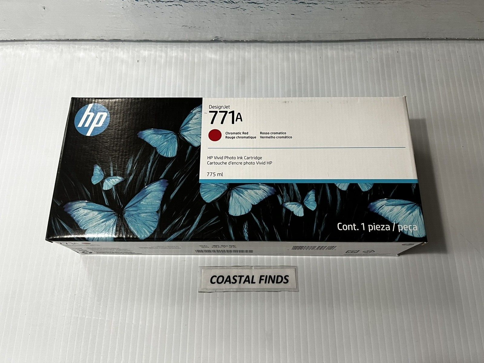 HP 771A Chromatic Red Ink Cartridge B6Y16A OEM NEW Sealed 2025 Date Z6200 Z6800