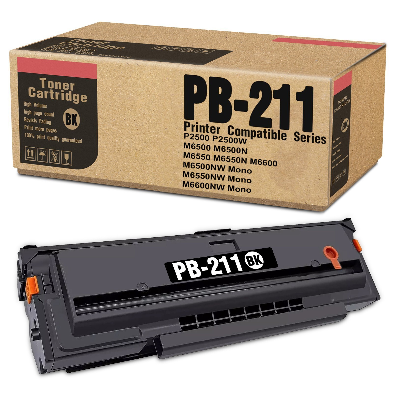 PB-211 Toner Replacement for Pantum M6550 M6550N M6550NW (Black, 1-Pack)