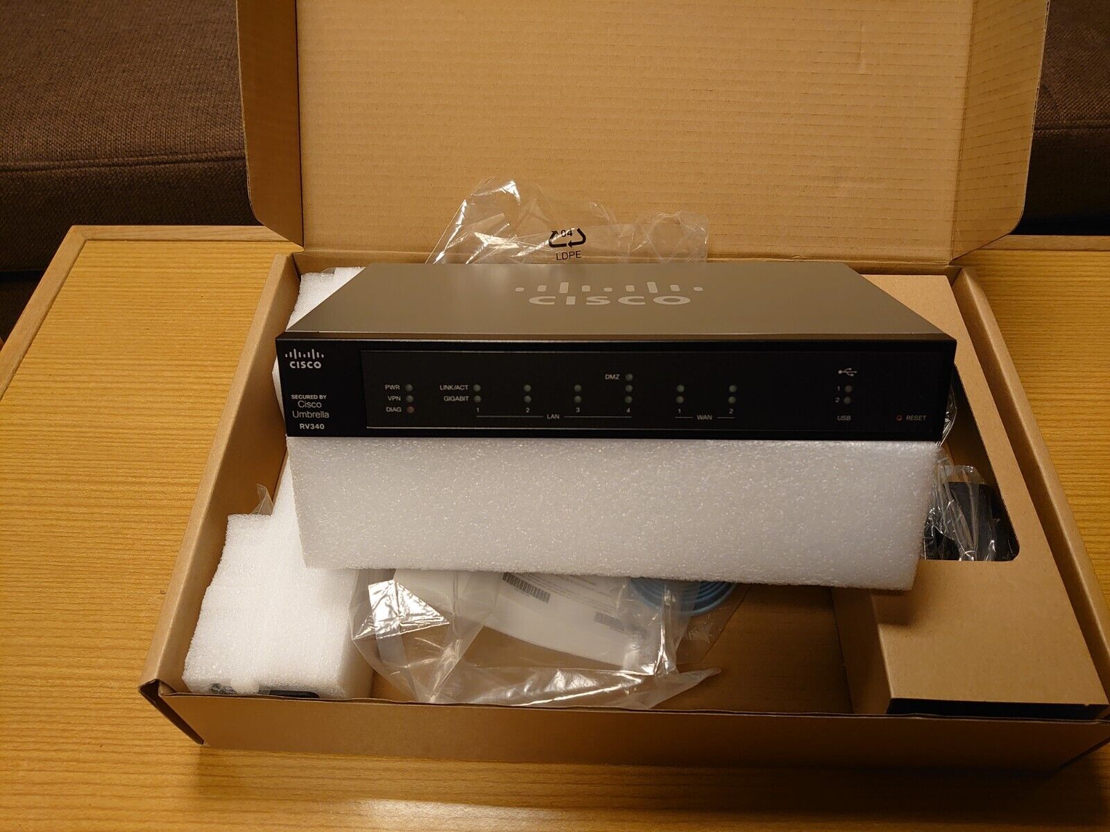 Cisco RV340 1000Mbps Dual WAN Gigabit VPN Router (RV340-K9-G5)