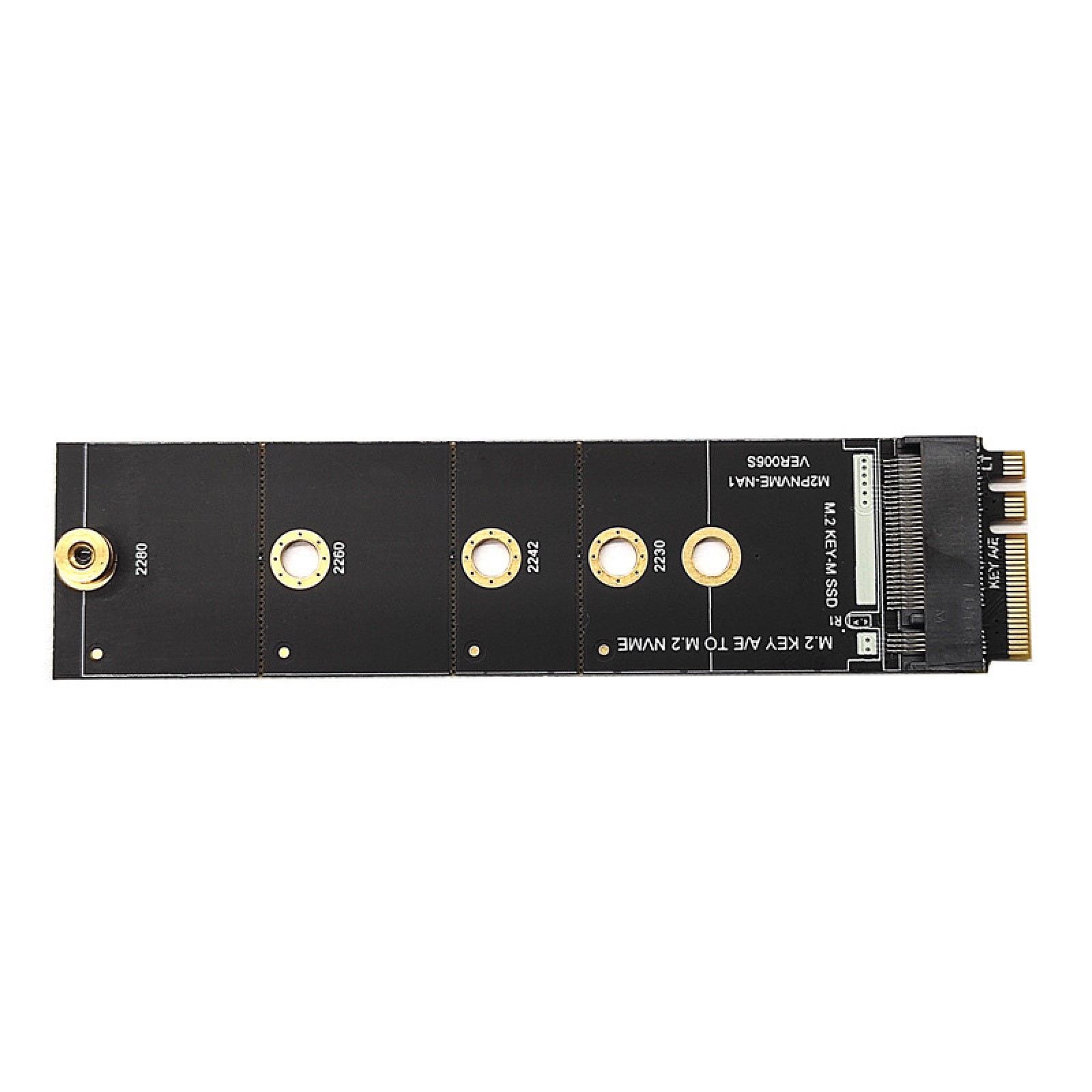 M.2 Key A E to M.2 NVME Adapter Card NGFF to Key M Expansion Card Solt Socket I