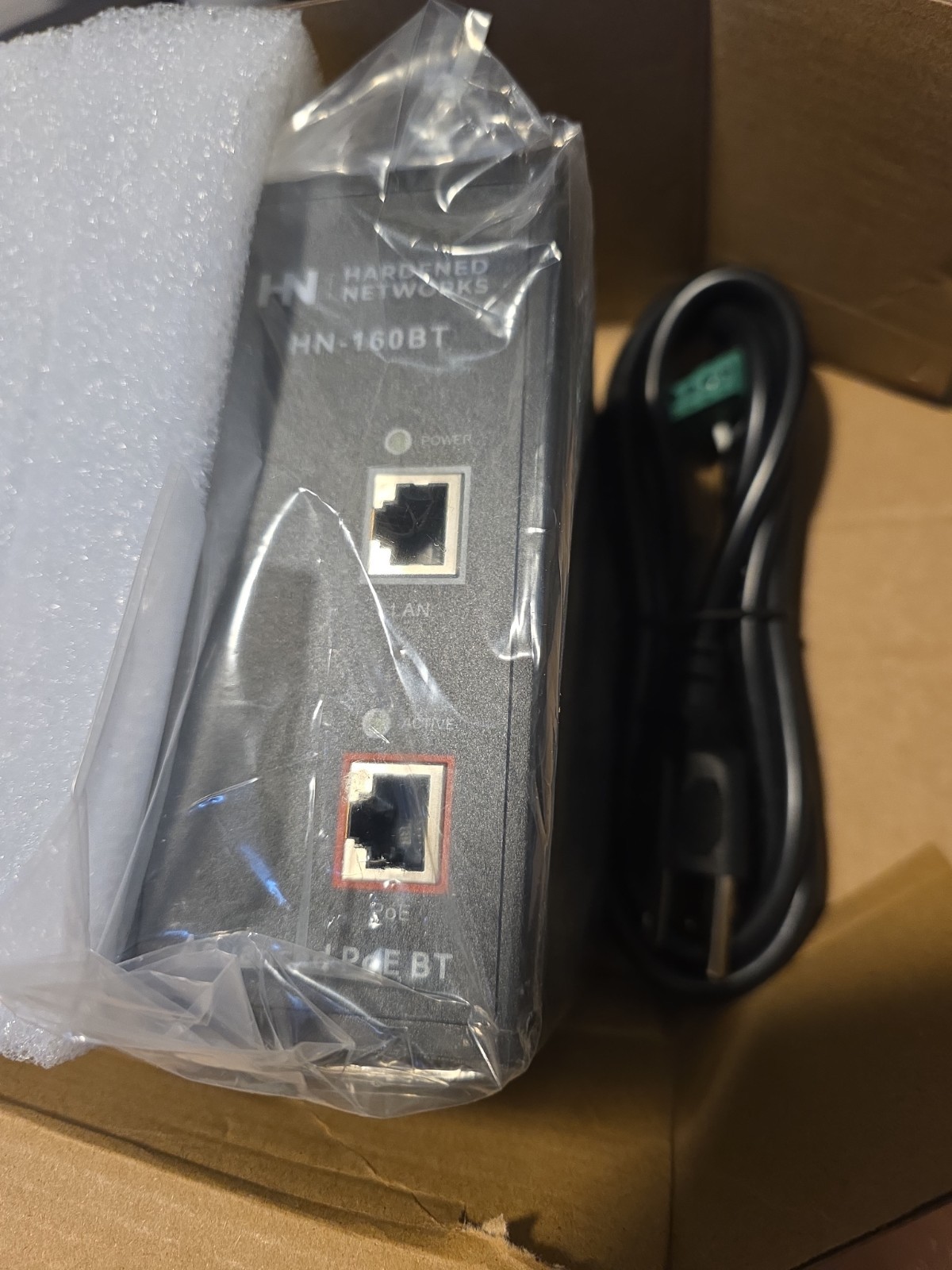 Hardened Networks HN-160BT 60W Port PoE Injector Ver: 2.0