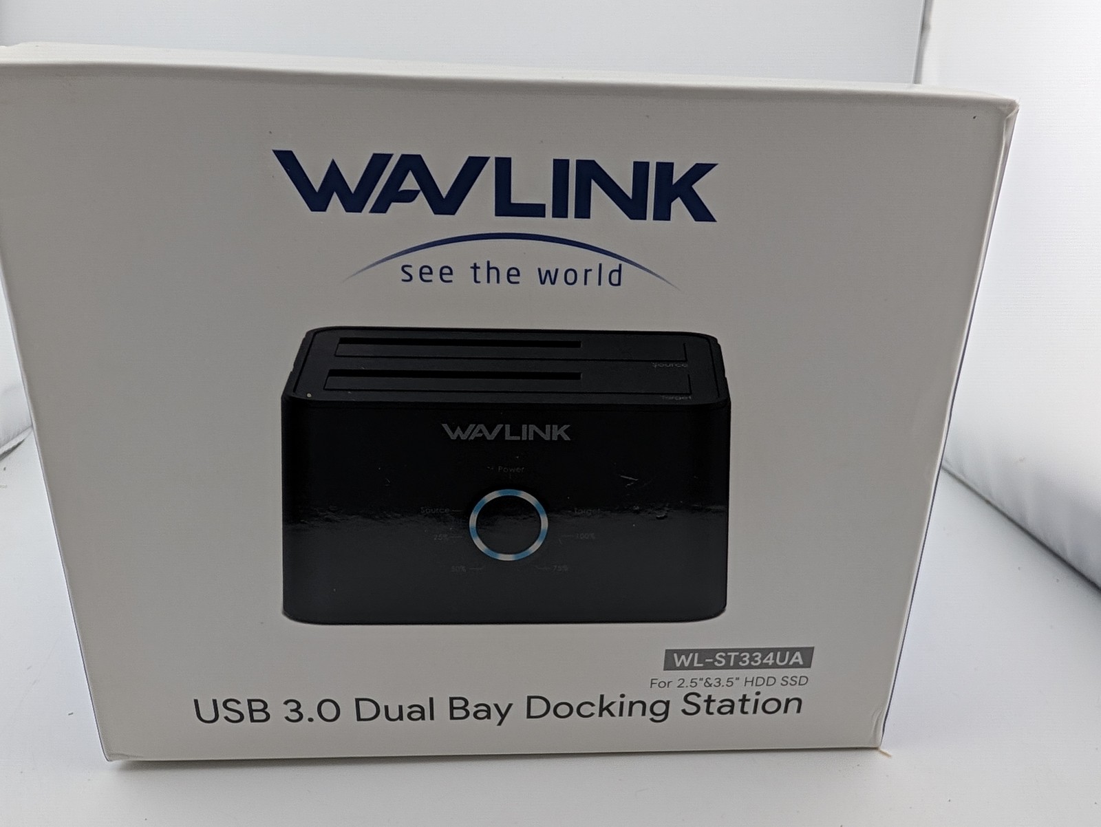 Wavlink WL-ST334UA USB 3.0 Dual Bay Hard Drive Docking Station Offline Clone