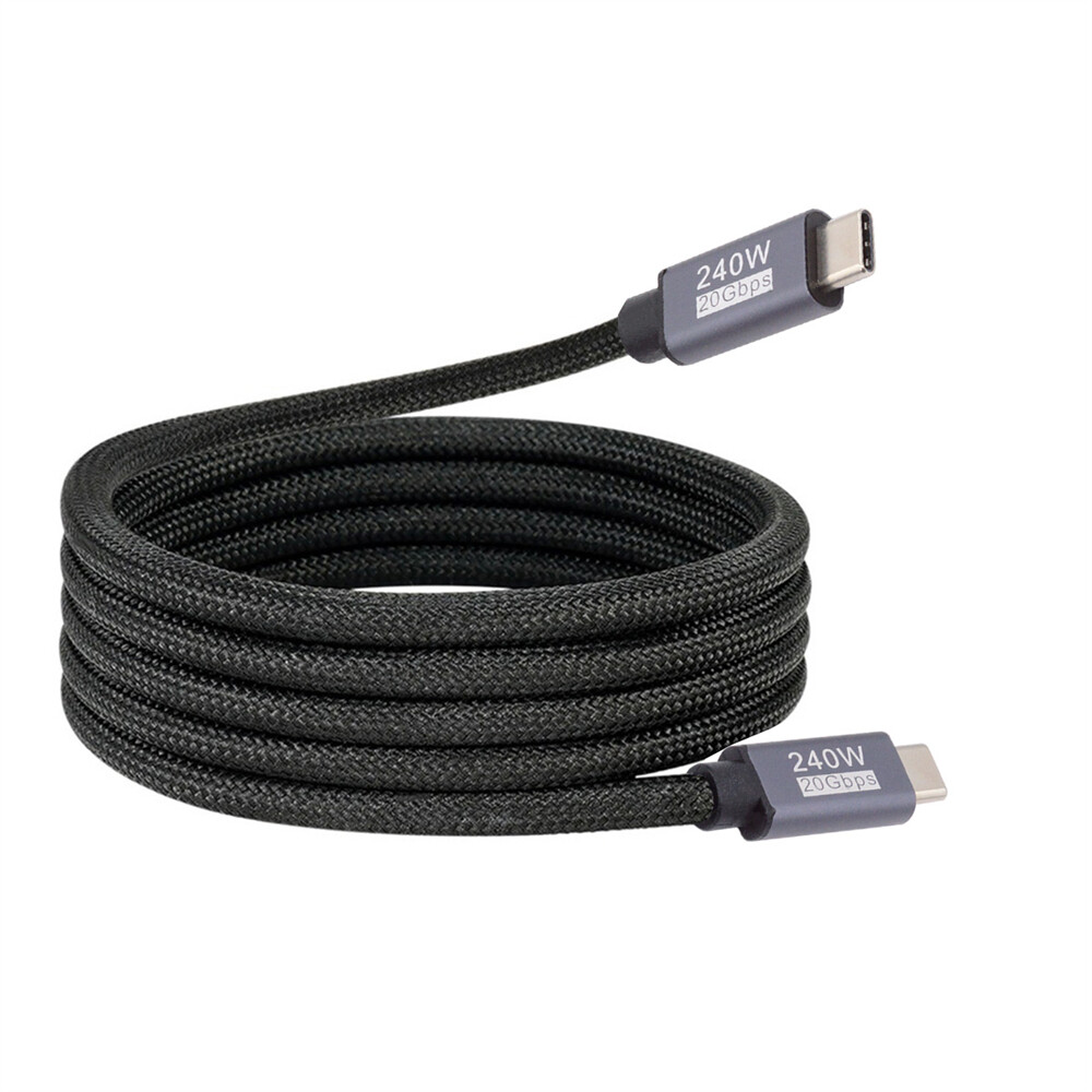 Cablecy USB3.2 Magnetic Cable USB-C 20Gbps 240W 8K 5K 4K USB4.0 Coiled Type-C