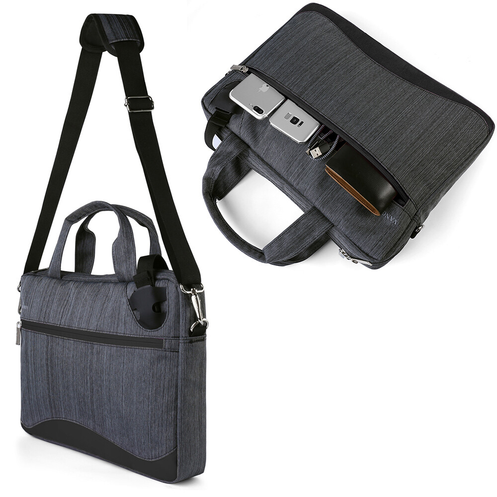 VanGoddy Laptop Shoulder Messenger Bag For 15.6" Samsung Galaxy Chromebook Plus