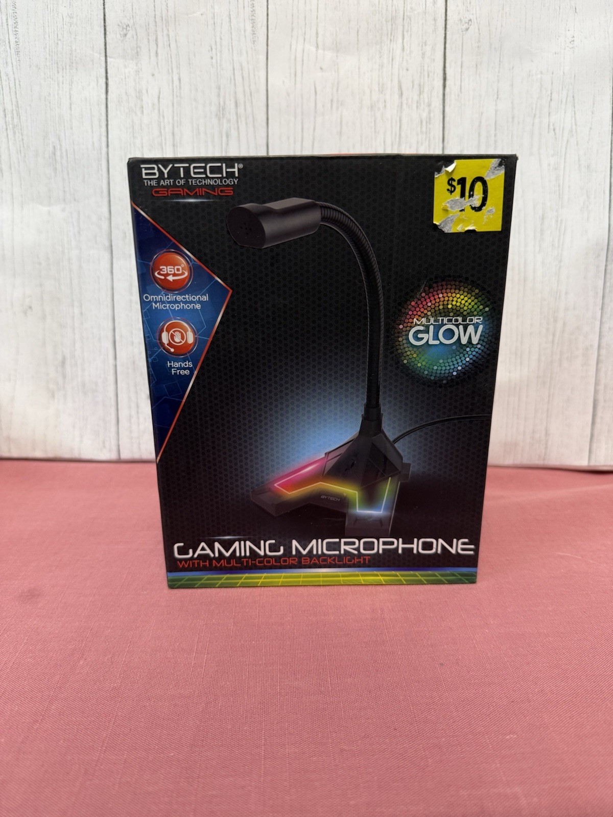 Bytech Adjustable Gaming Microphone NEW Multi Color Backlight Hands Free Glow