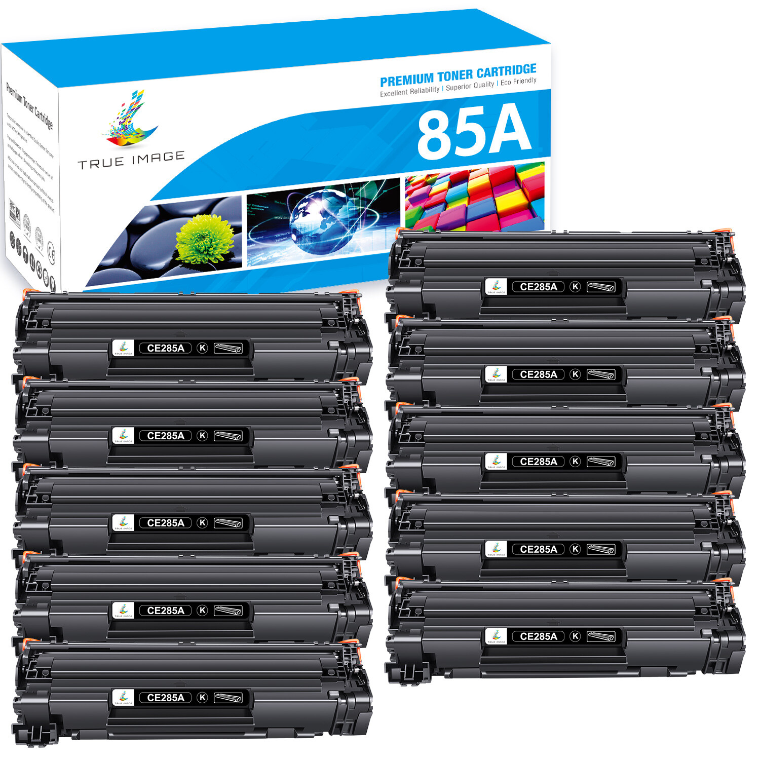 10x 85A Toner For HP CE285A Laserjet M1212nf MFP P1102w P1006 P1102 Toner CF285A