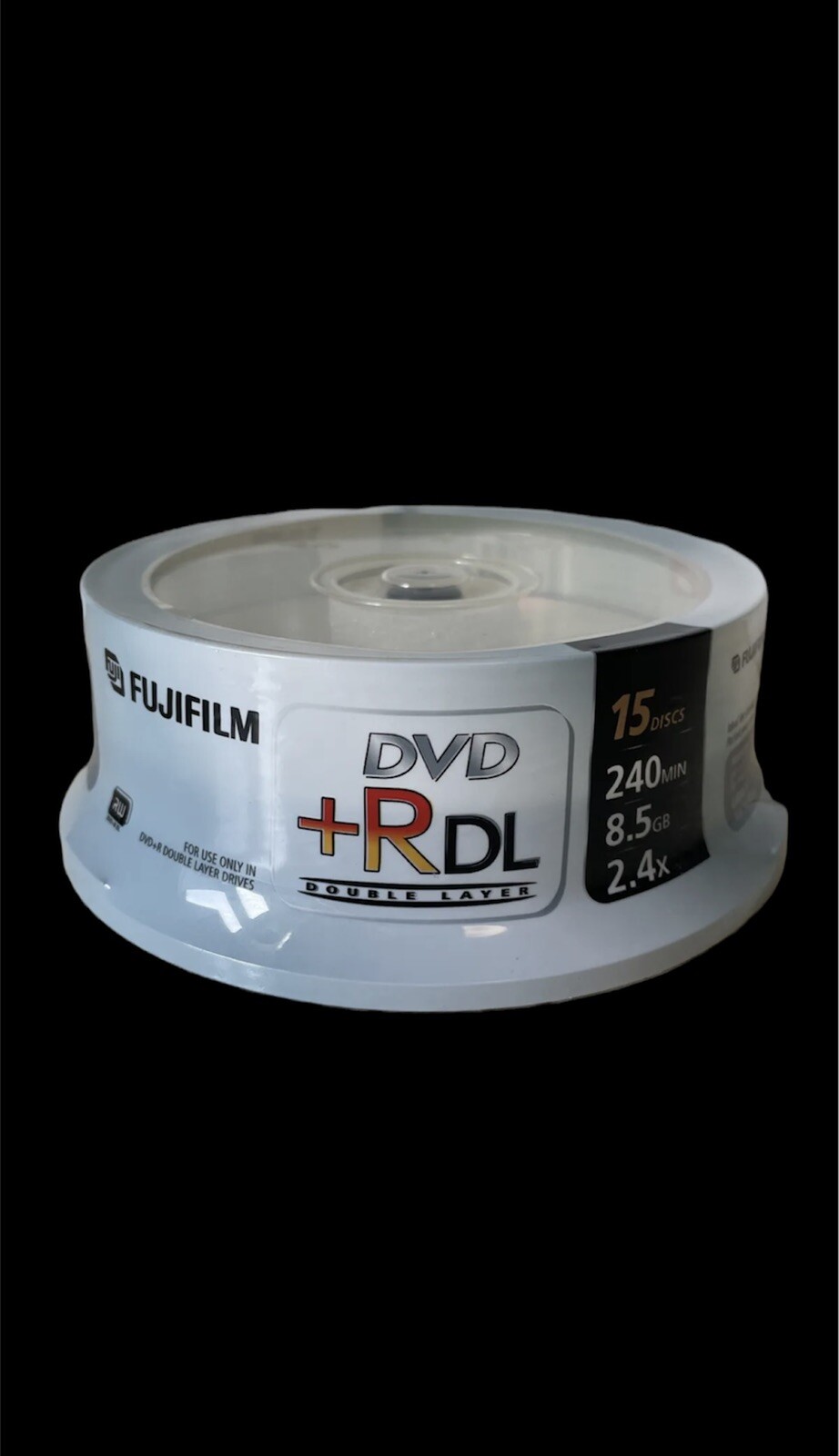 Fuji Fujifilm DVD+R DL Double Layer 8.5 GB 2.4X 240 Minutes 15 Pack SEALED / NEW