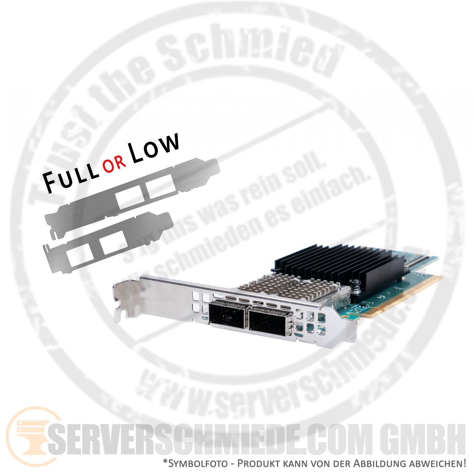 HP 940QSFP56 2x 100GbE Network IB Controller PCIe x16 MCX653106A-ECAT P06251-B21