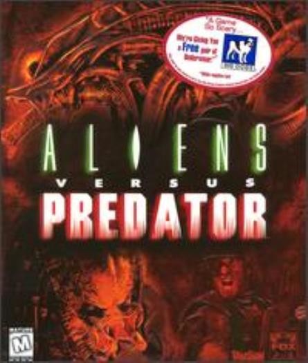 Aliens Versus Predator 1 PC CD shoot marines or space creatures war game AVP vs