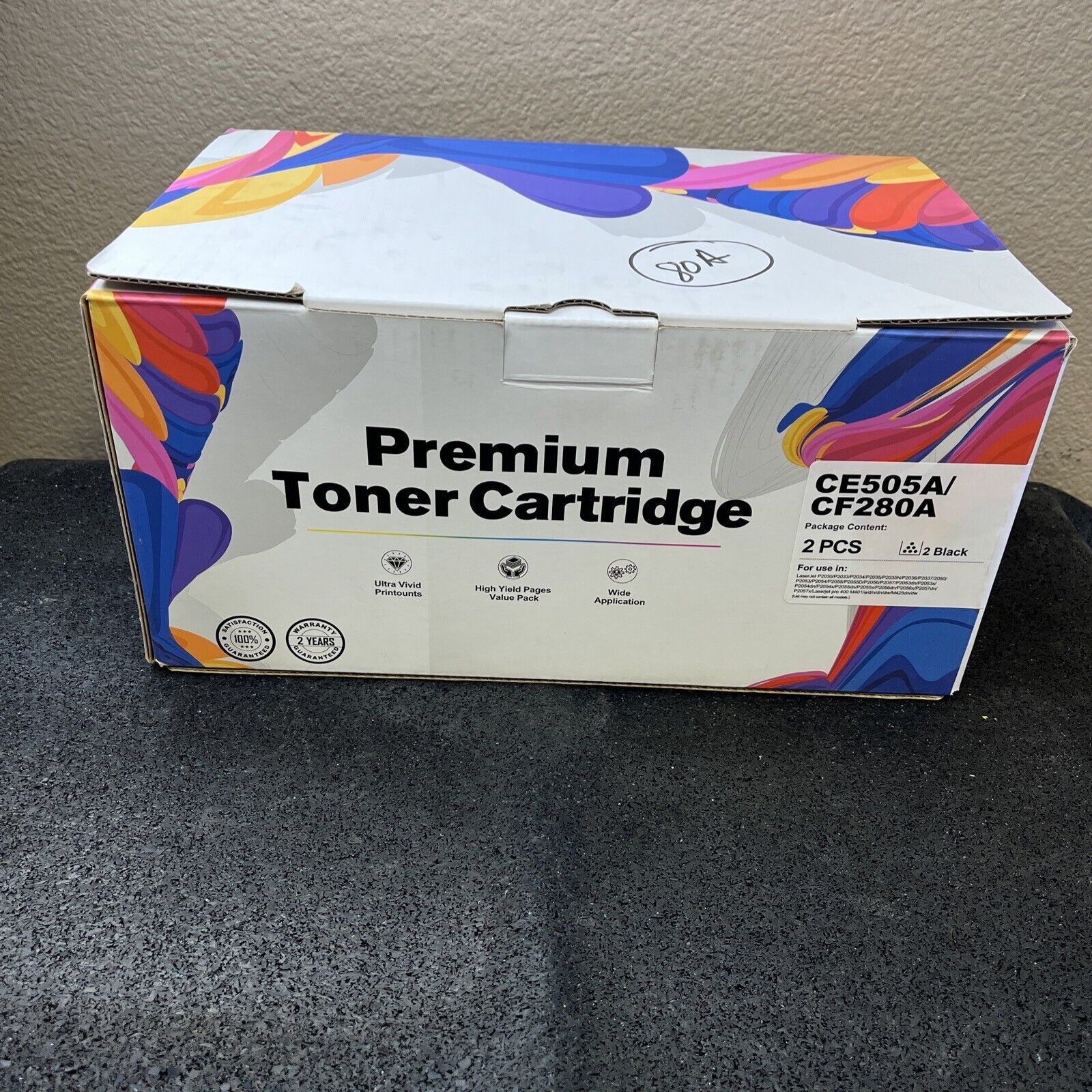 2PK Compatible Toner Cartridge for HP CE505A/CF280A (P2030/P2033/P2034...P2057x)