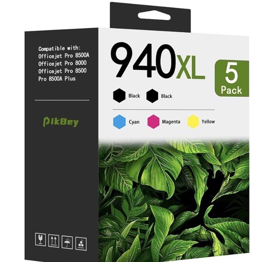 902XL Ink Cartridges Combo Pack for HP Printers Black Color Set  5 Pack