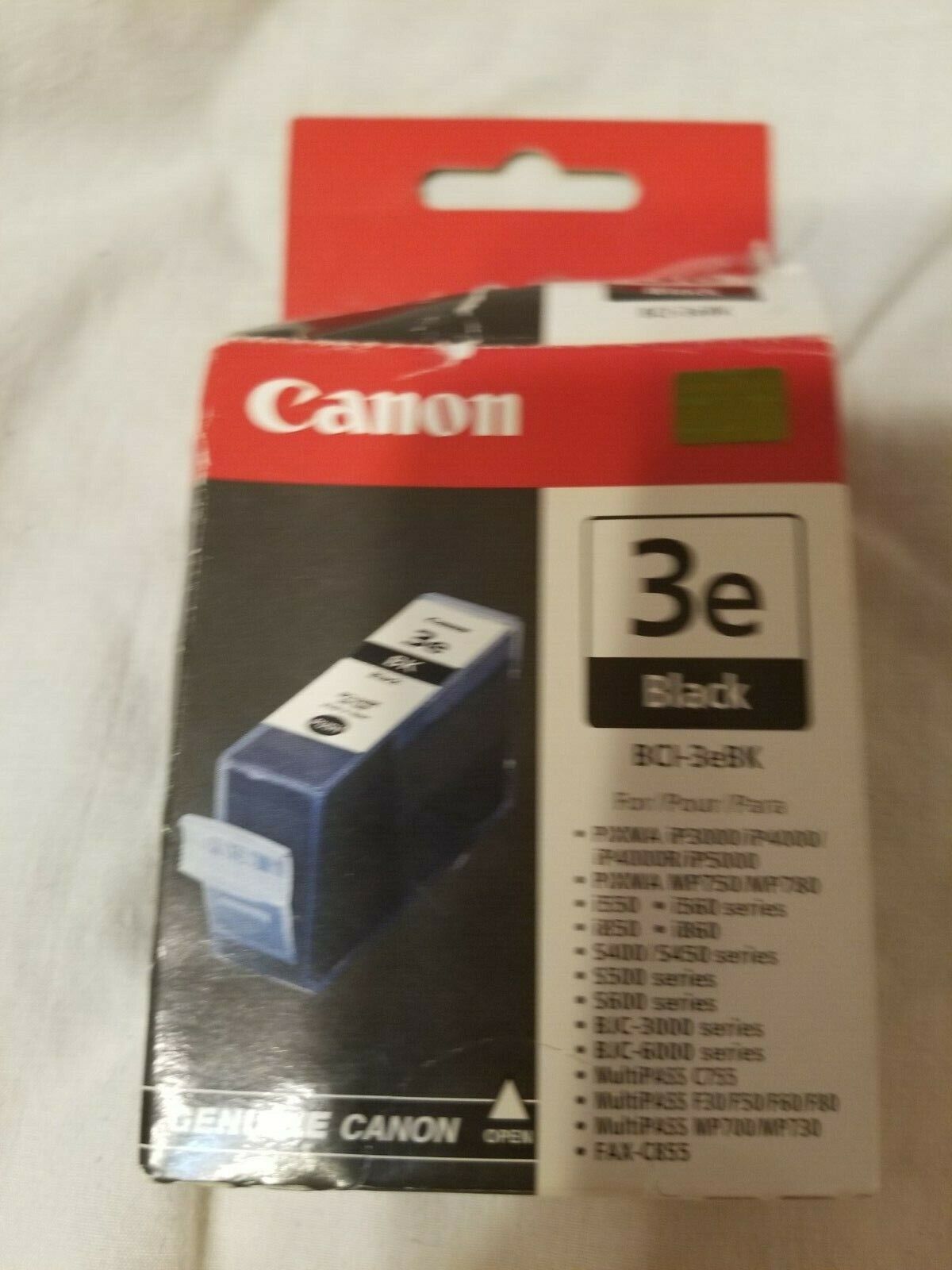 Canon 3 e Black BCI 3eBK ink 1 cartridge sealed no exp date listed