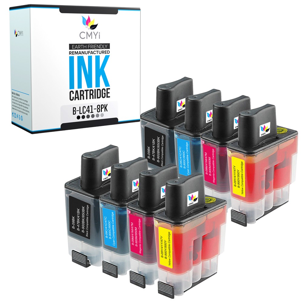 CMYi Compatible 8PK LC-41 Ink Cartridges for Brother MFC-620CN 640CW 210C 3240C