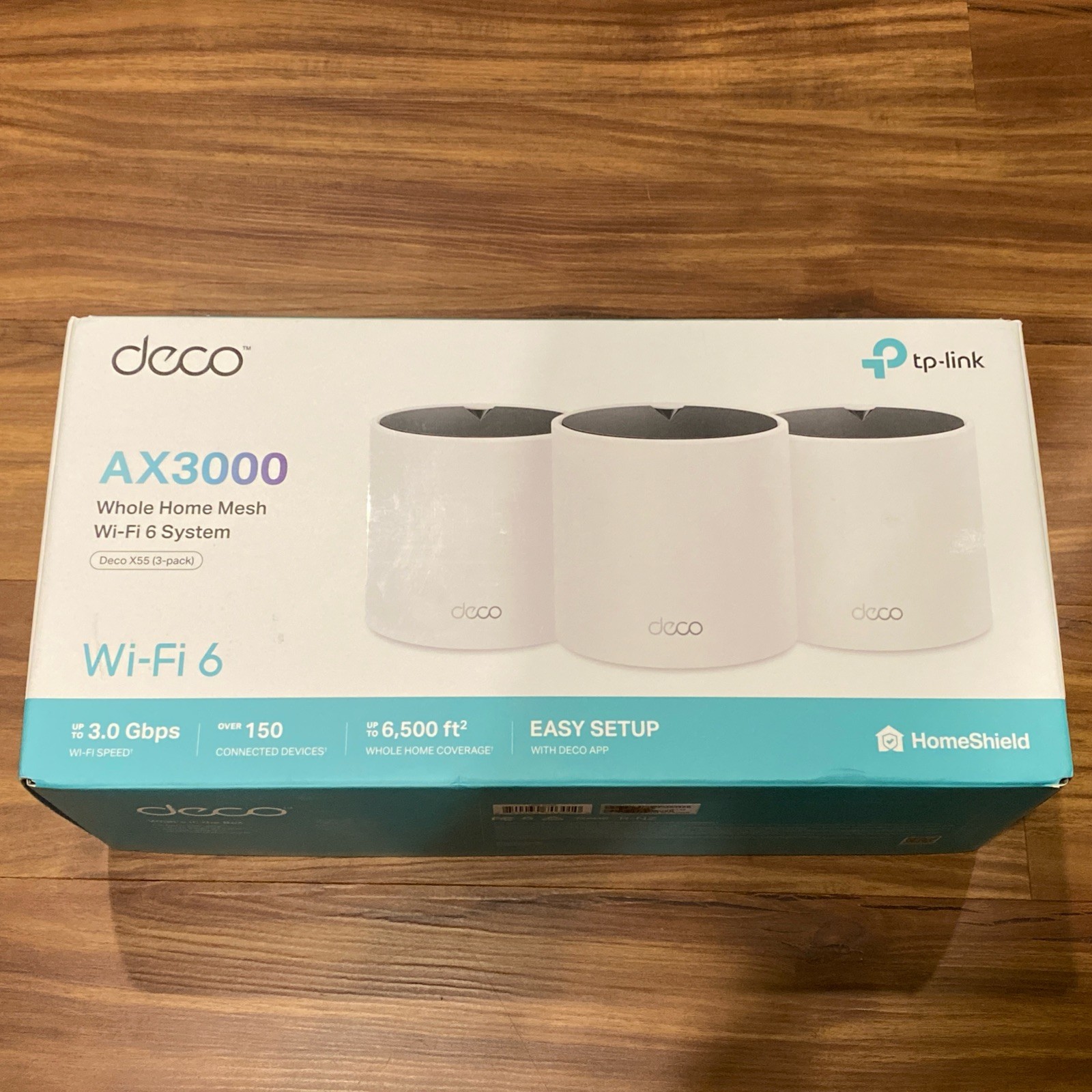 TP-Link Deco X55 AX3000 Whole Home Mesh Wi-Fi 6 Router System (3-Pack) White