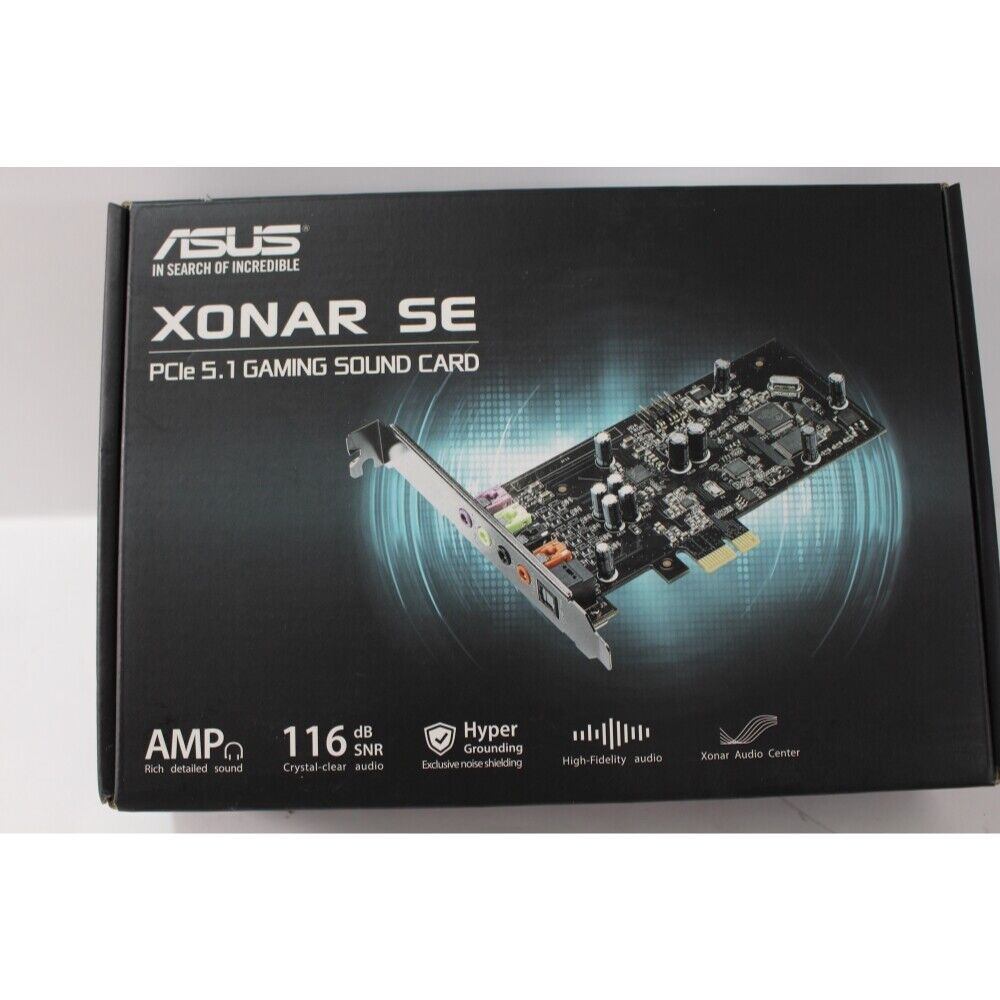 ASUS Xonar SE PCIe 5.1 Gaming Sound Card XONAR_SE - New in Box
