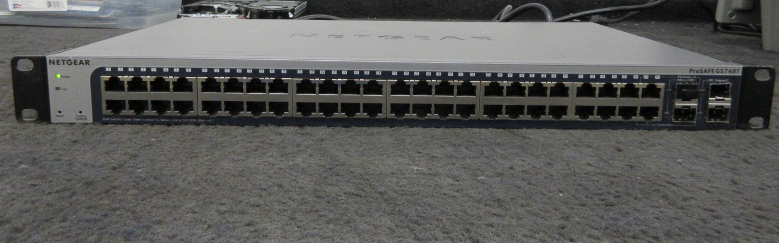 Netgear Prosafe 48-Port Gigabit Managed Smart Network Switch GS748T v5