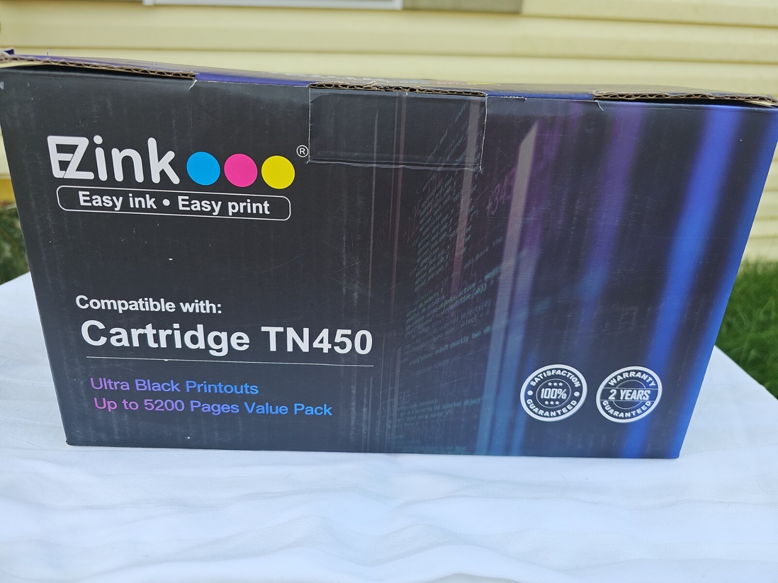 2 Pack Standard Yield Toner Replacement for Brother TN450 TN-450 Black 