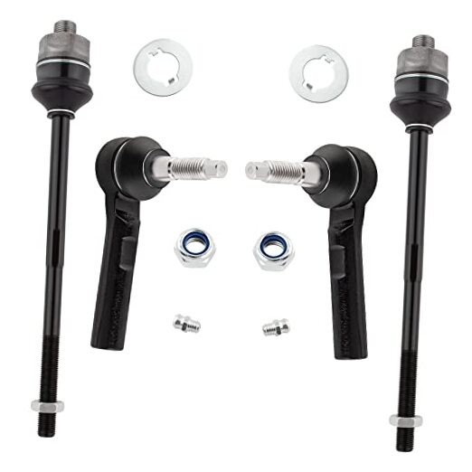 4pc Inner & Outer Tie Rod End Kit ES3488 ES3609 Fits 2002-2006 Chevy
