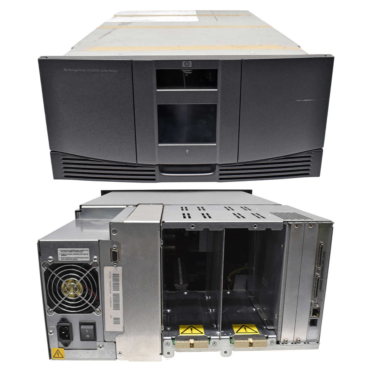 HP StorageWorks MSL6030 Tape Library No Tape Drives 1x PSU 1xController