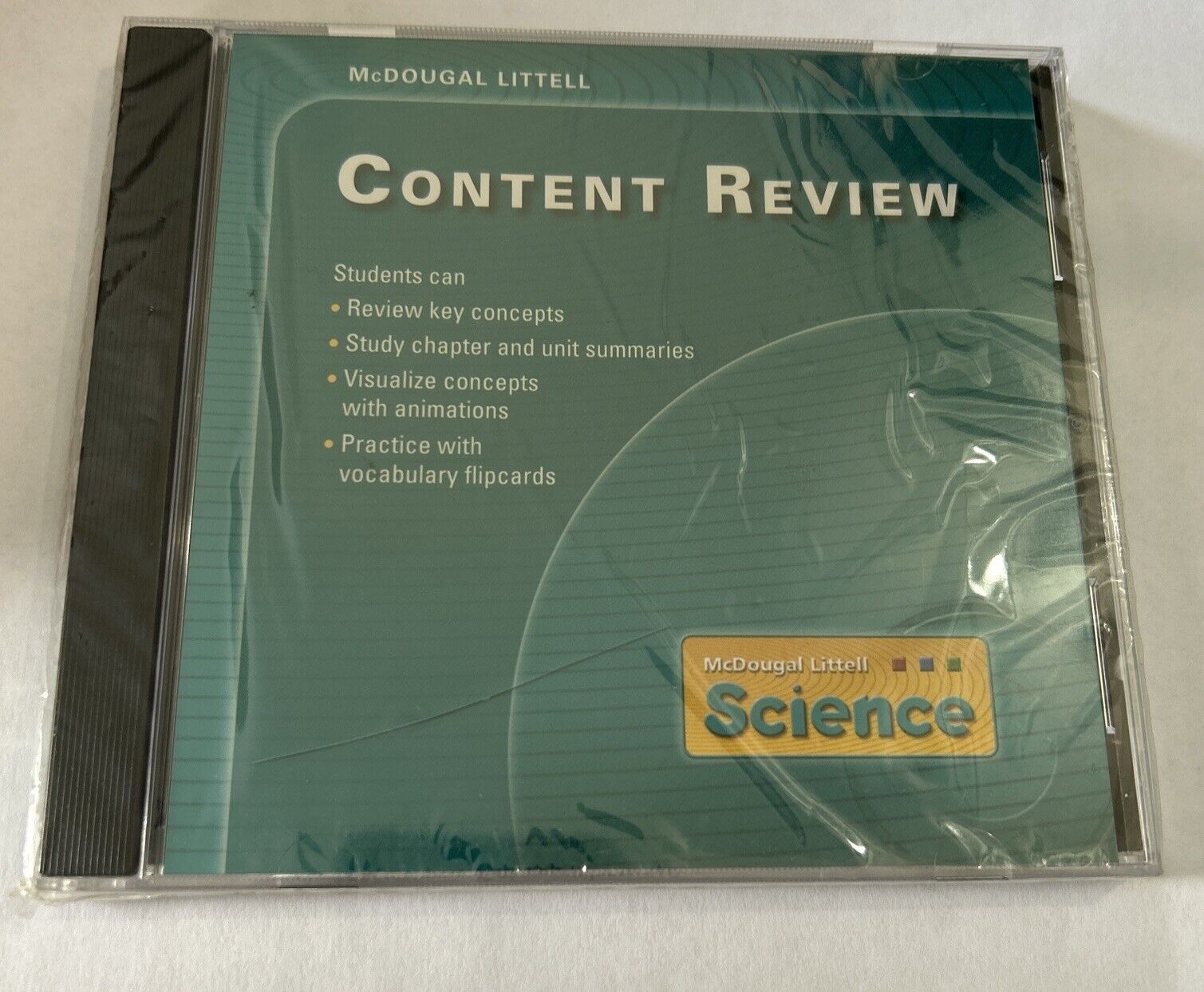 McDougal Littell Science Content Review CD ROM *New Sealed/Cracked Jewel Case