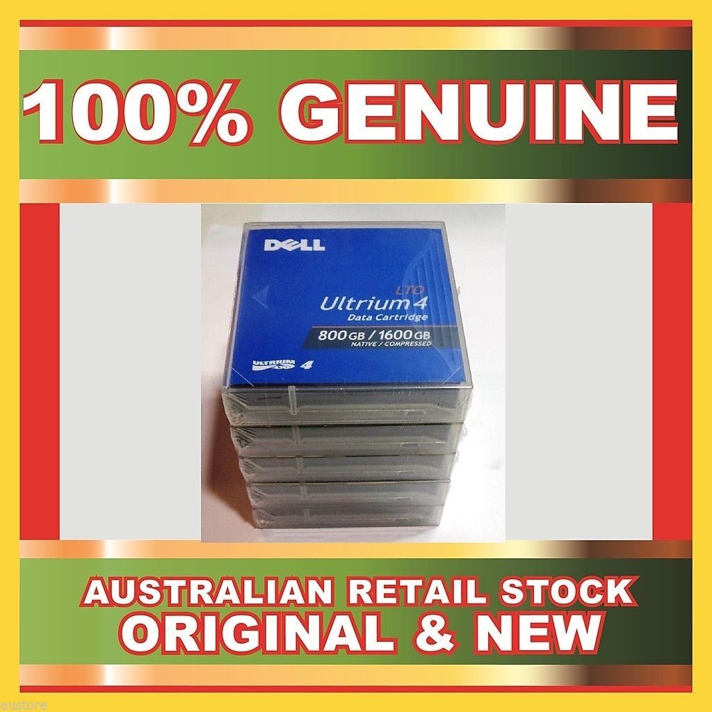 5 X Genuine Dell Lto Ultrium-4 800Gb 1600Gb  Data Cartridge Tape YN156 CN511 New