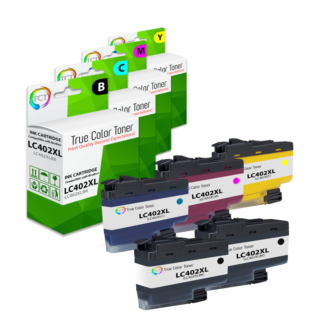 5PK TCT Premium LC402XL BCYM HY for Compatible Brother MFC-J5340 Ink Cartridge