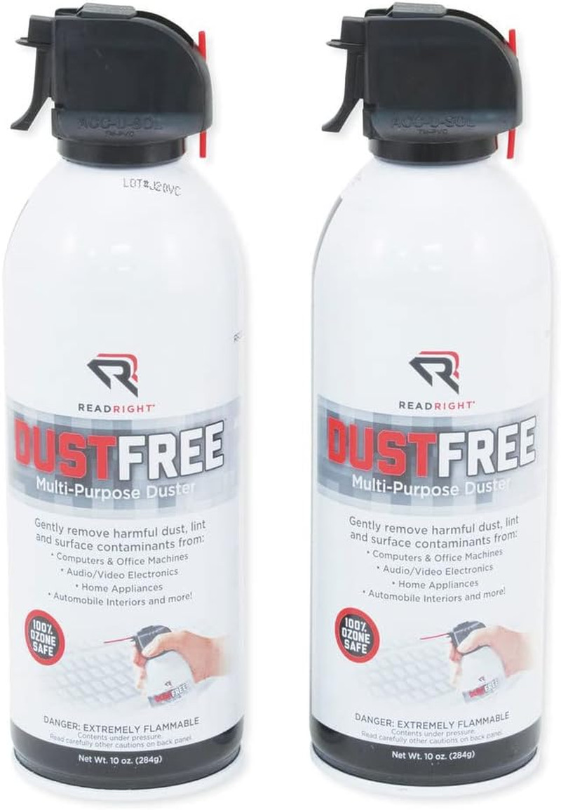 Dust Free 100% Ozone Safe Spray Duster, 10 oz. Can, 2/Pack (REARR3722)