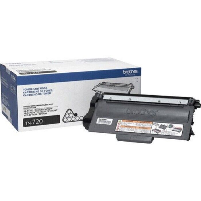 Brother TN-720 3000 Page Output Toner Cartridge - Black