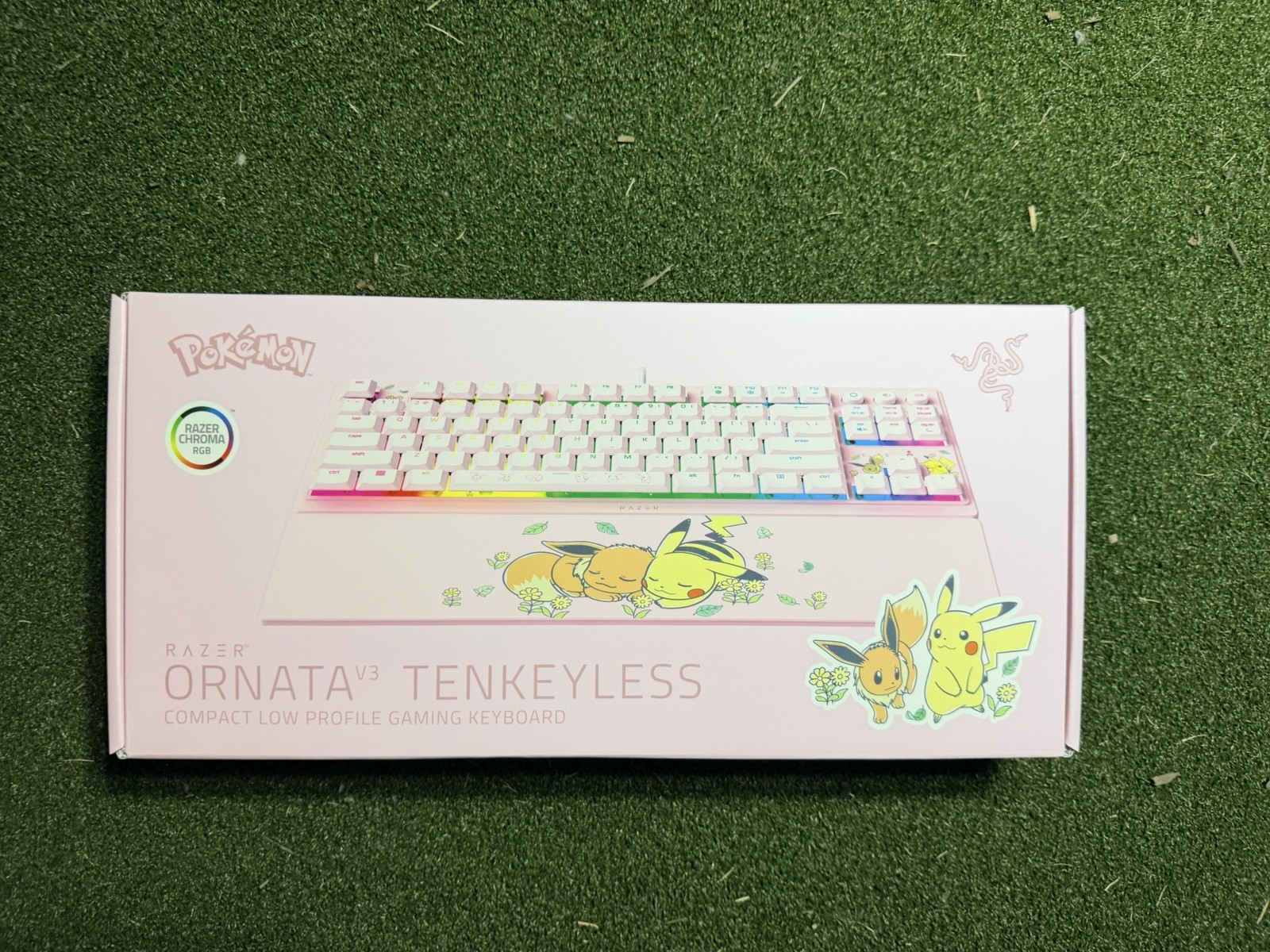Razer Ornata V3 Tenkeyless Gaming Keyboard Pokémon Pikachu & Eevee Edition