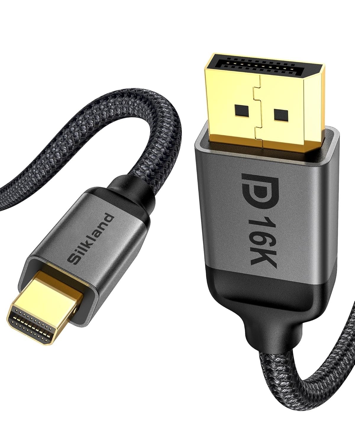 16K Mini DisplayPort to DisplayPort 2.1 Cable, [16K@60Hz, 8K@120Hz, 4K@