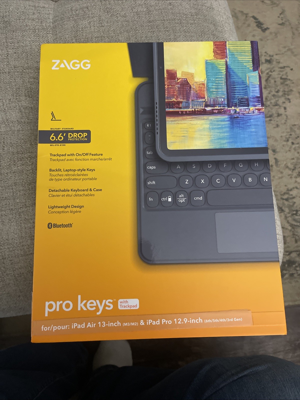 ZAGG Pro Keys Keyboard Case iPad Pro 12.9 3rd 4th 5th 6th Gen Backlit NEW