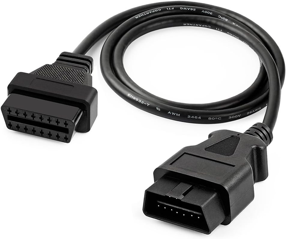 FOXWELL OBD2 OBD II 16Pin Male to Female Diagnostic Extension Convert Cable A...
