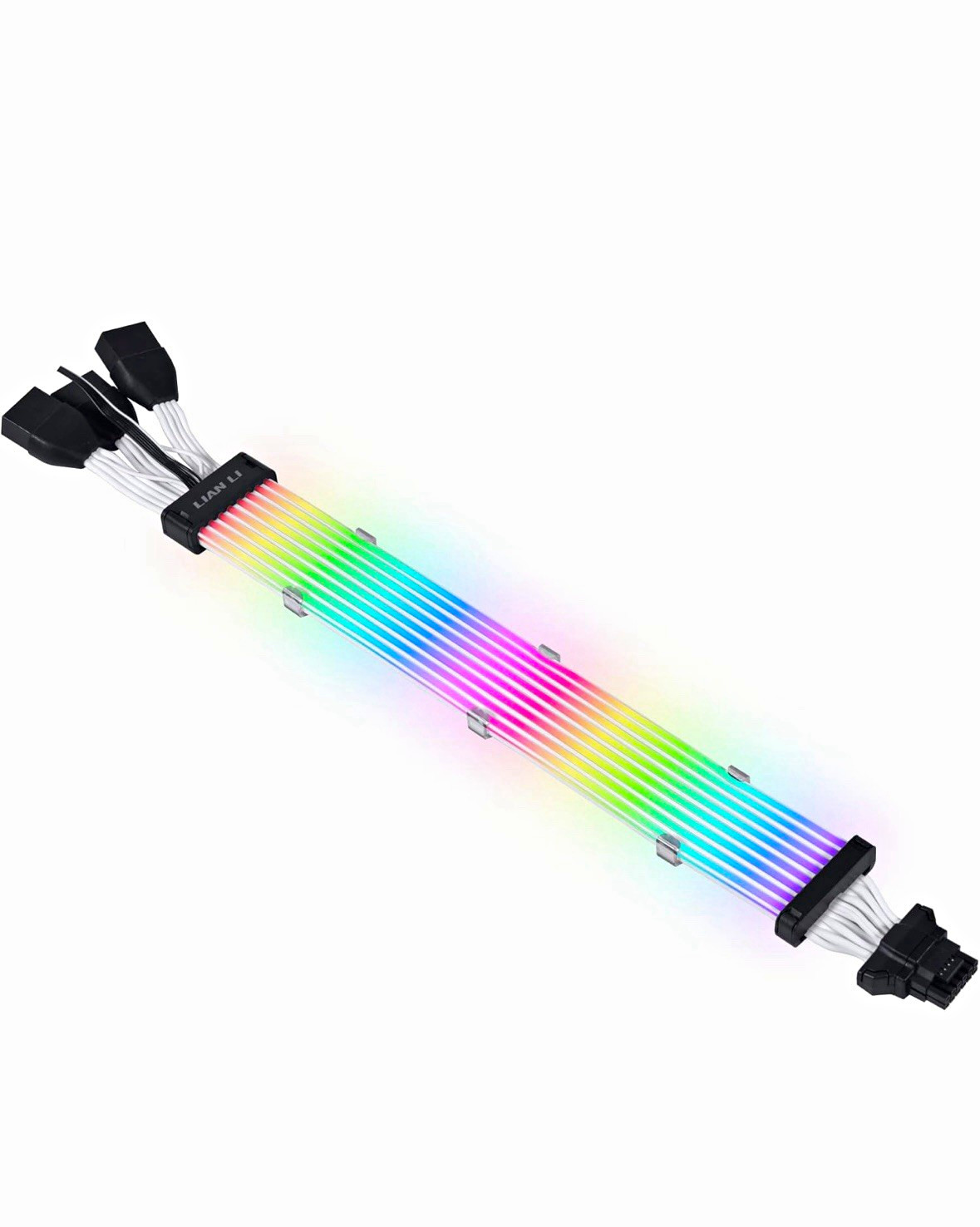 LIAN LI White RGB GPU Power Extension Cable 16-Pin to 3x 8-Pin