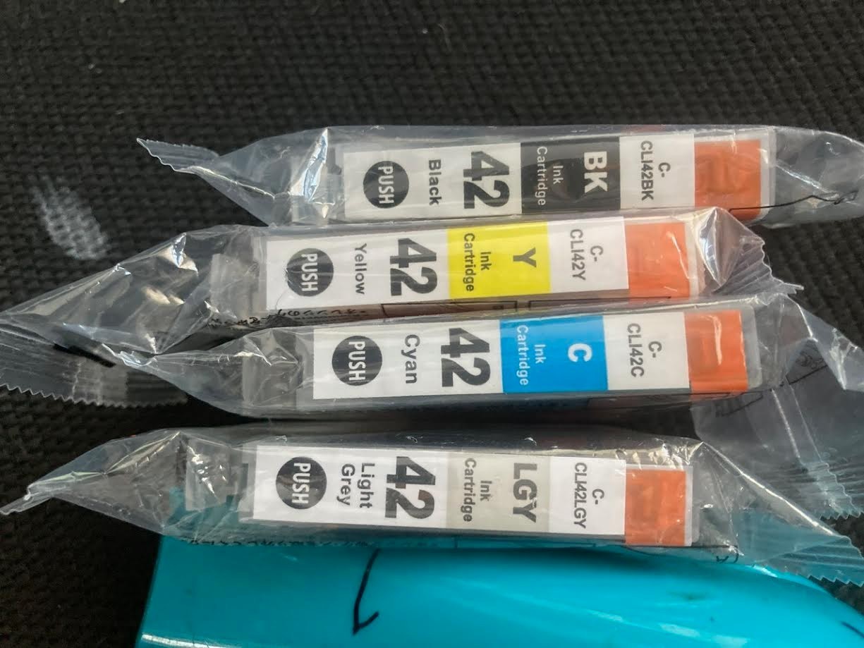4  x  Compatible Canon Pixma Pro-100 Genuine CLI-42 Ink Cartridges  CLI42BK