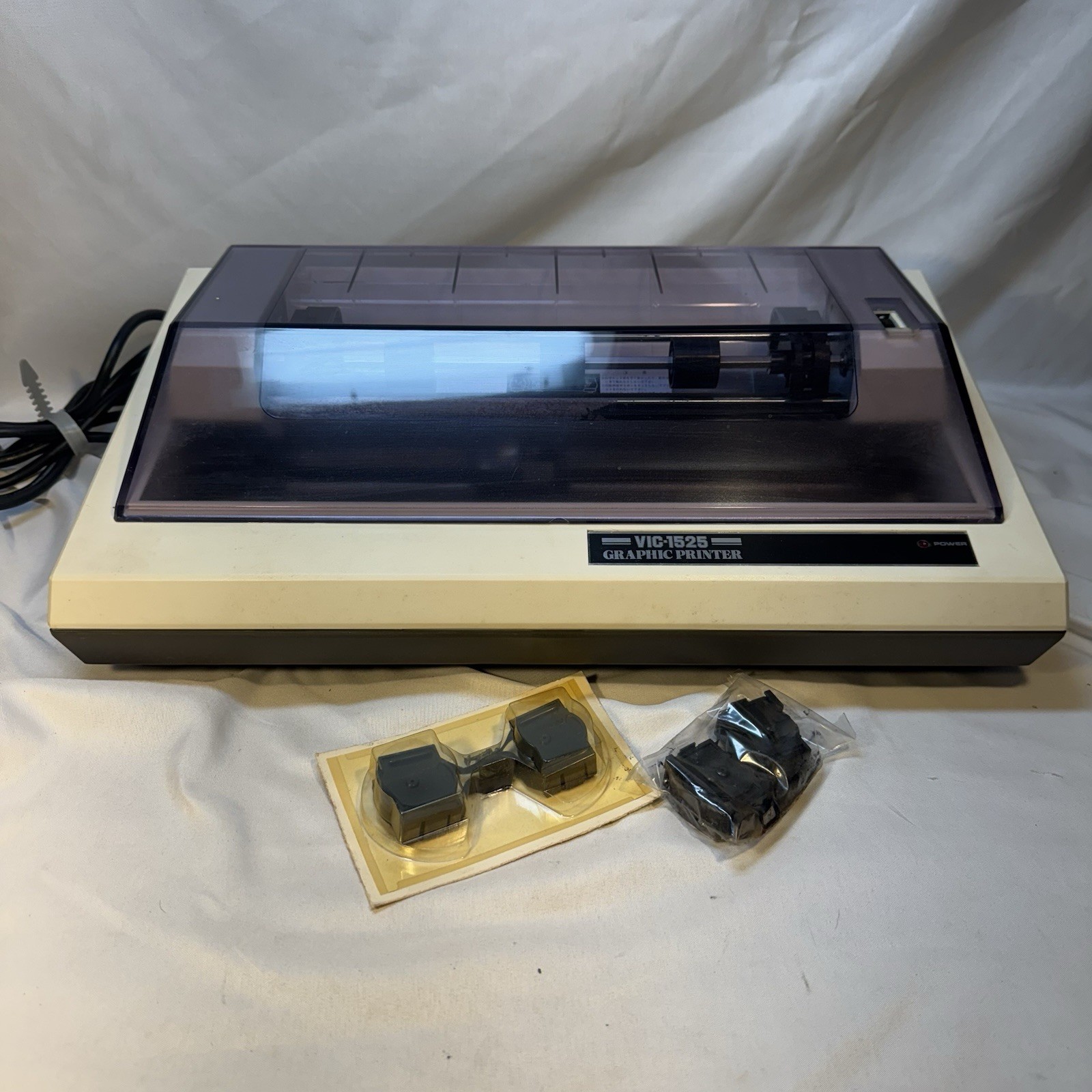 Commodore VIC-1525 Graphic Printer for Commodore Vic-20 & 64 Untested Powers On