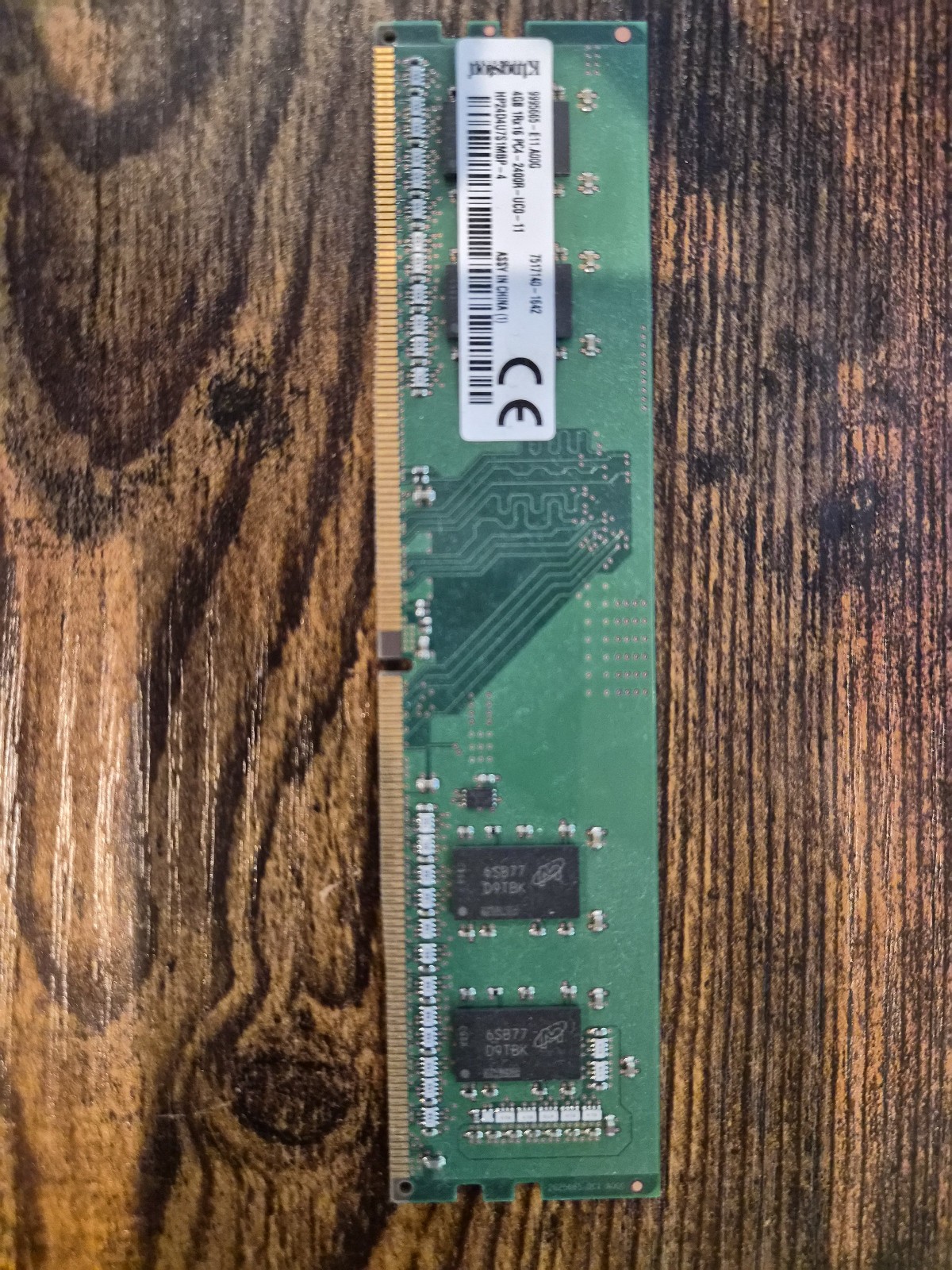 4GB DDR4 Desktop RAM 2400Mhz Non ECC Memory Kingston HP24D4U7S1MBZP 1Rx16 PC4