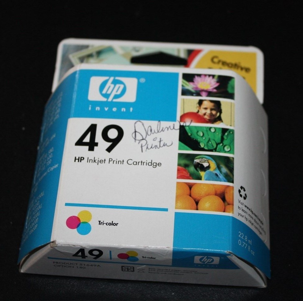 HP Ink 49 Tri-color Expired April 2007 Printer Cartridge   -JJ @
