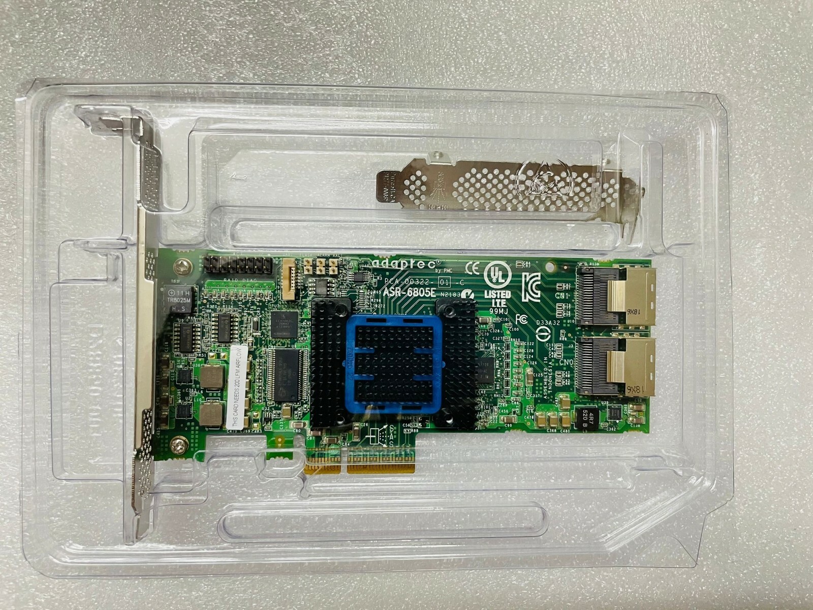  Adaptec ASR-6805E RAID Controller Card PCIe SATA/SAS 6Gb/s