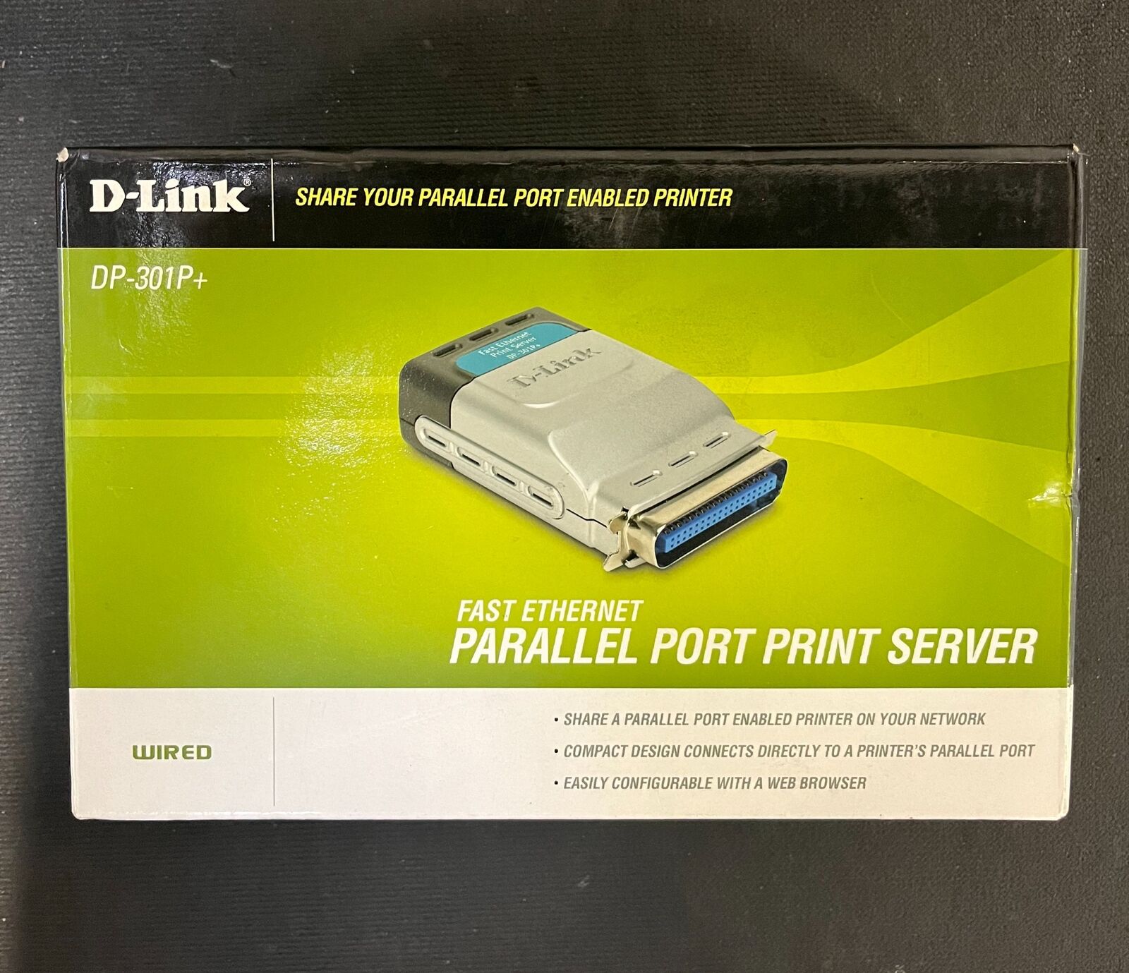 D-Link DP-301P+ 10/100 Fast Ethernet Parallel Port Print Server
