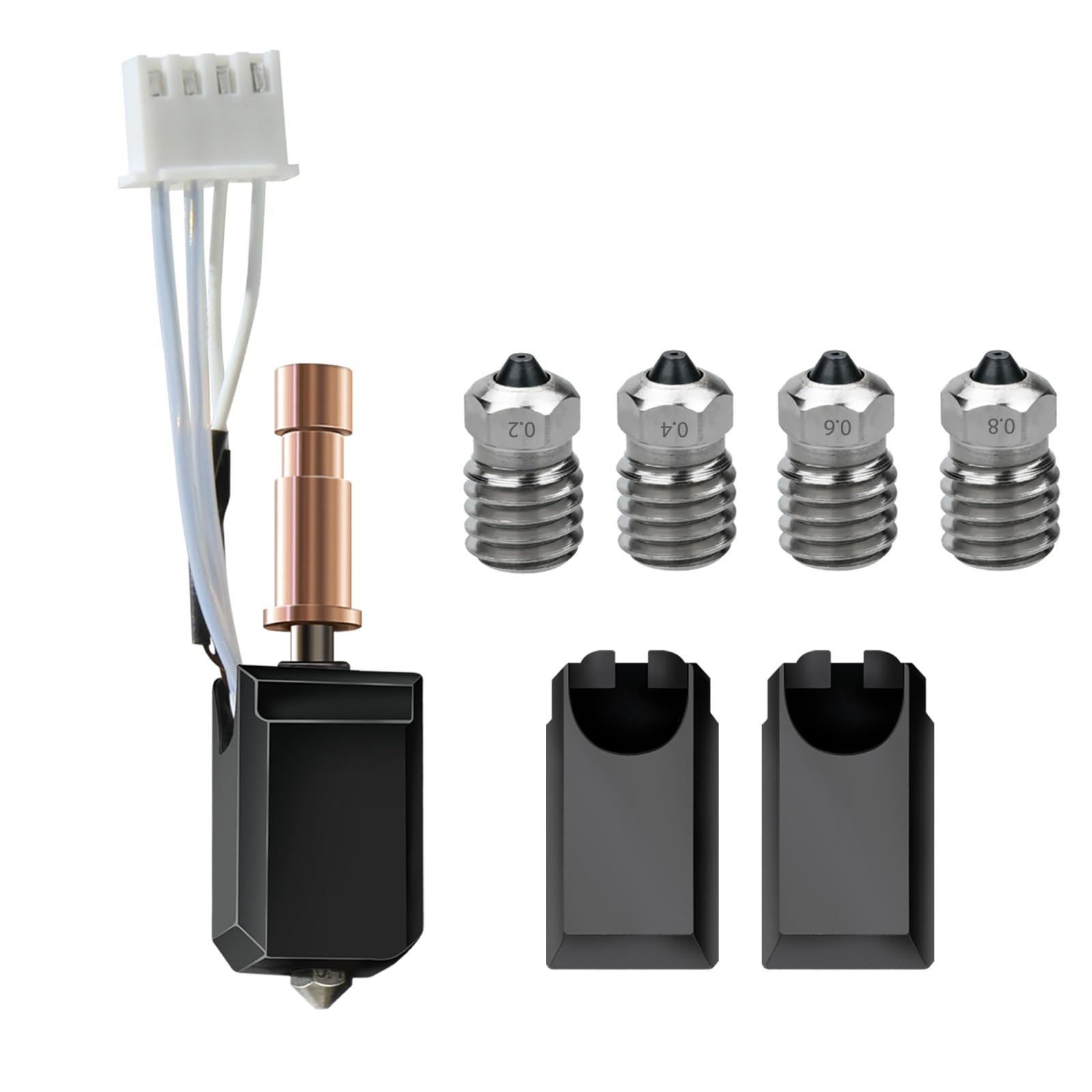 Upgraded Kobra S1 Ceramic Hotend Kit,24V 48W Rapid Heating Print Head Hot... 
