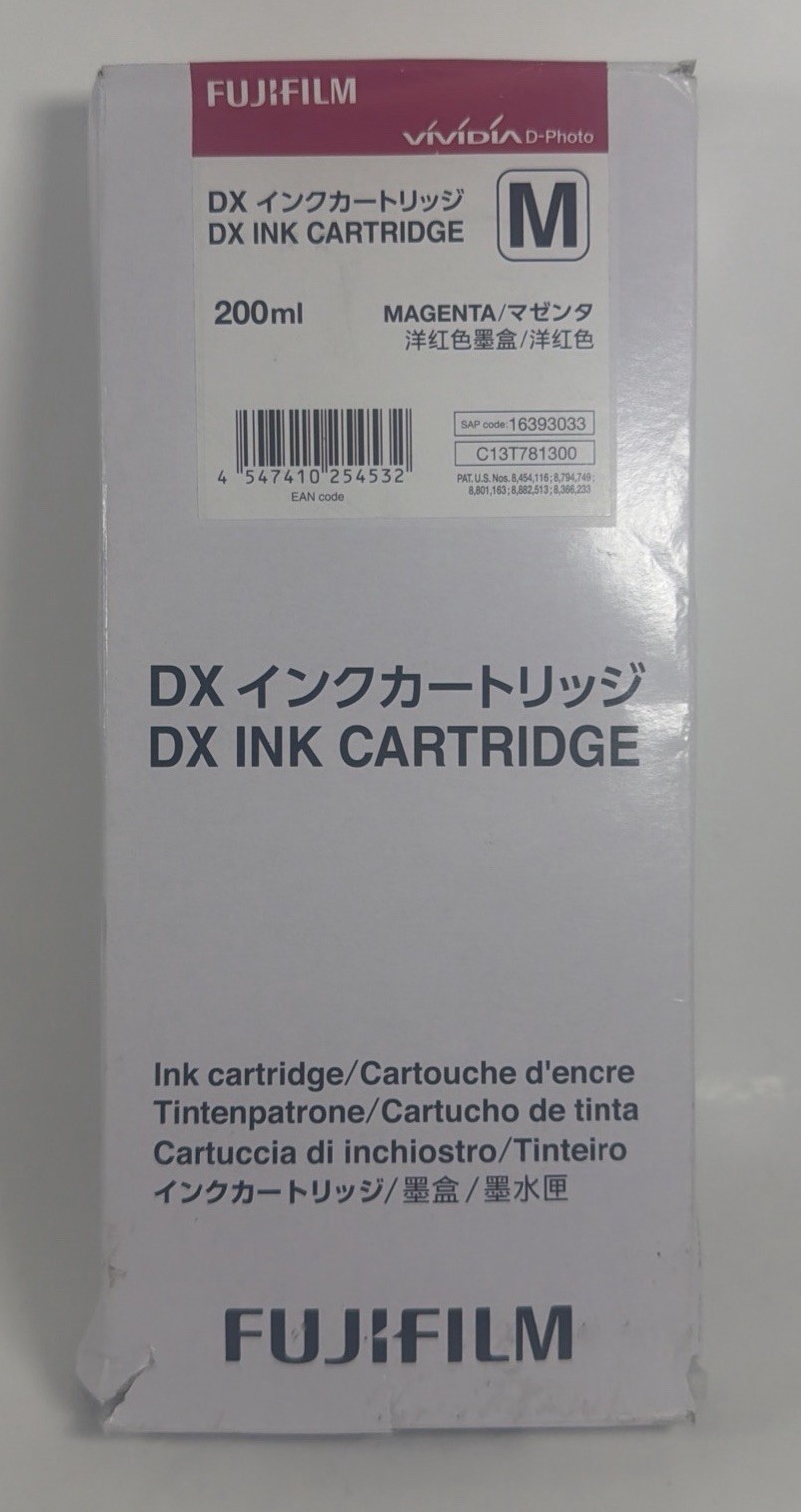 FujiFilm DX Ink Cartridge M MAGENTA For DX - Expired 2024 - Open Box