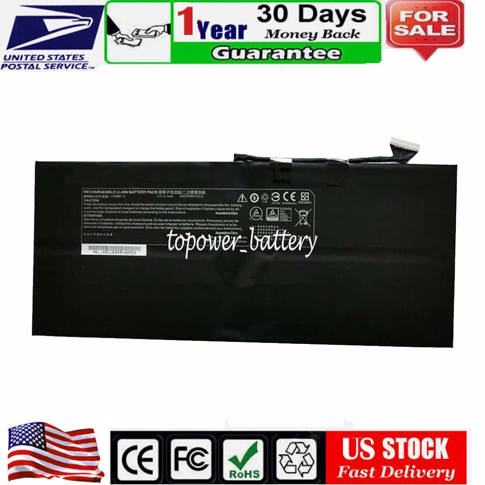 Replace Battery for Clevo Lemp9 System76 Pro 2021 L140BAT-4 6-87-L140S-72B01 US