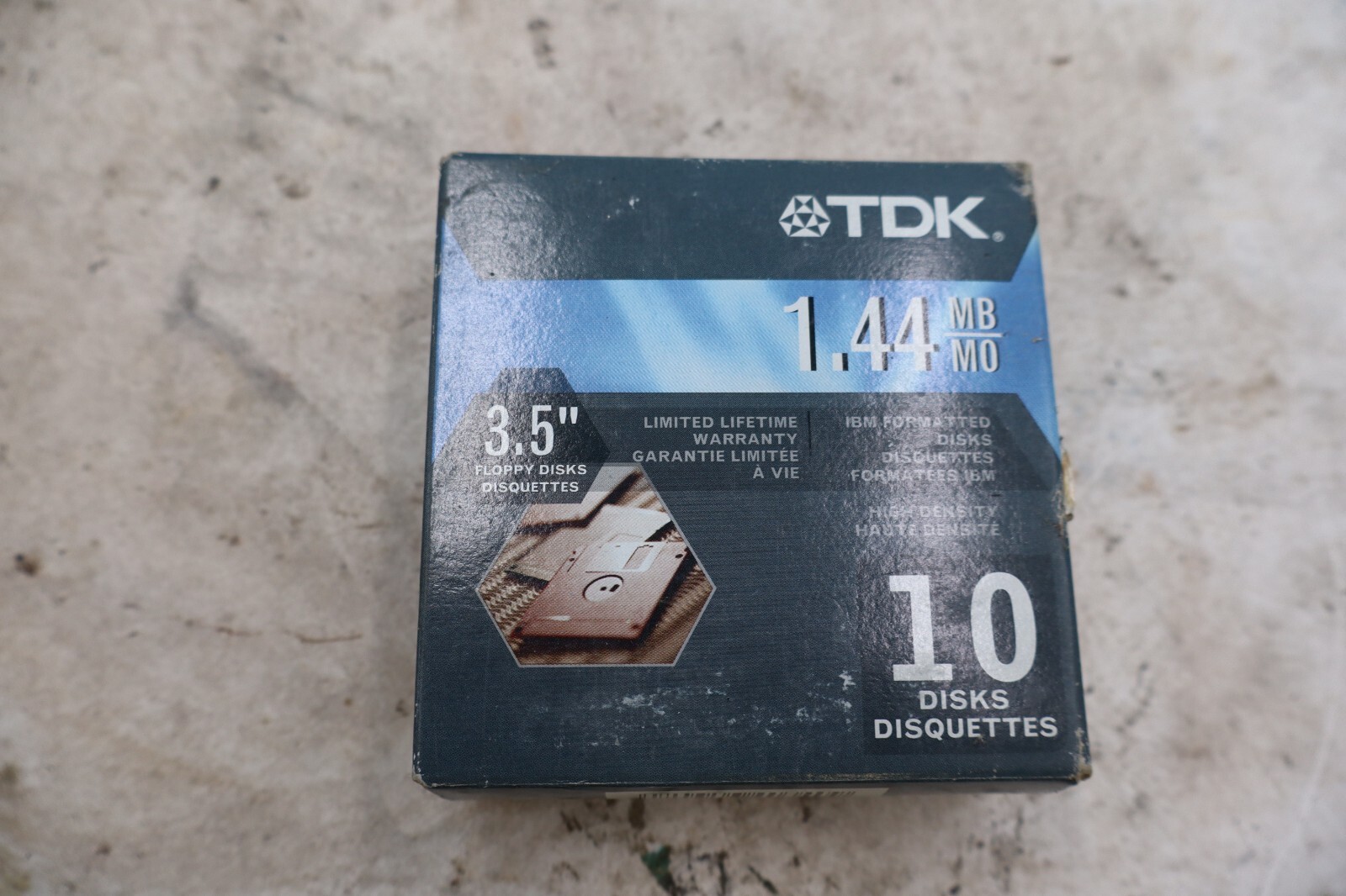 Sealed TDK 3.5in 1.44MB IBM Formatted High Density Floppy Disks 10 Pack