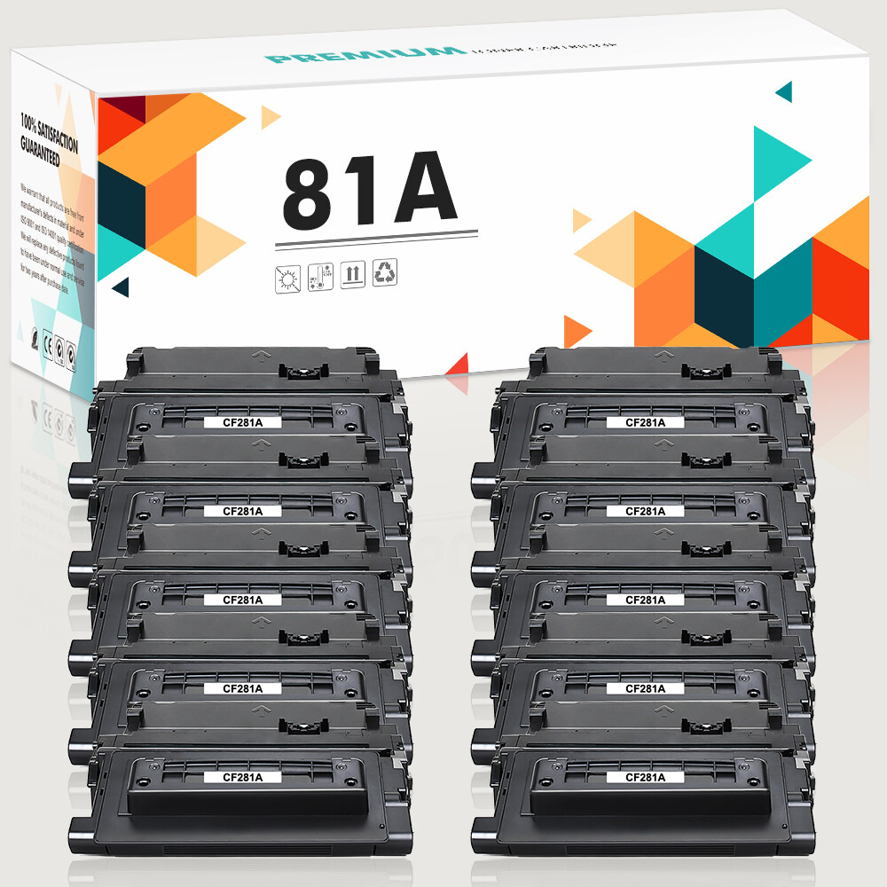 10PK CF281A Toner Fits for HP 81A LaserJet Enterprise M604n M604dn M630h M630dn