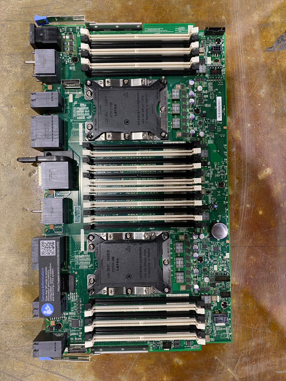 NEW 7XG7A03955 01CV977 THINKSYSTEM SR950 2-CPU, 24 DIMM COMPUTE SYSTEM BOARD