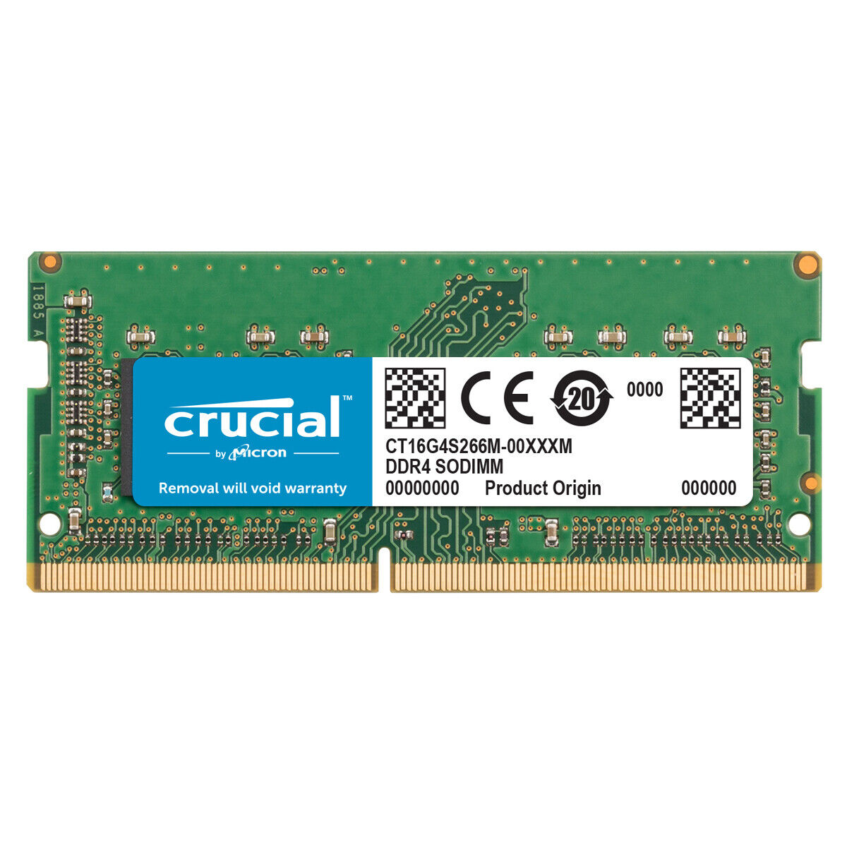 Crucial 16GB 2666MHz DDR4 SODIMM RAM PC4-21300 CL19 260Pin Laptop Memory for Mac