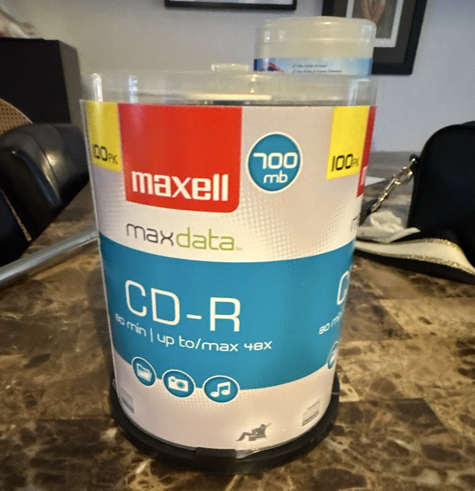Maxell maxdata CD-R Recordable 700MB 80min 48x Spindle/Cake Box